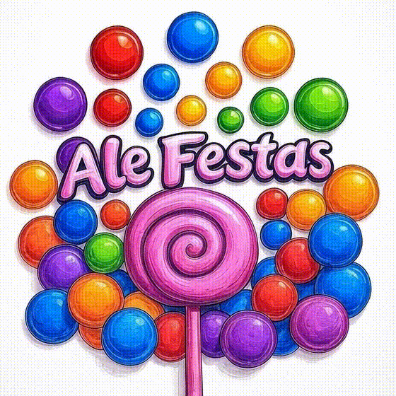 Logo Ale Festas Animado